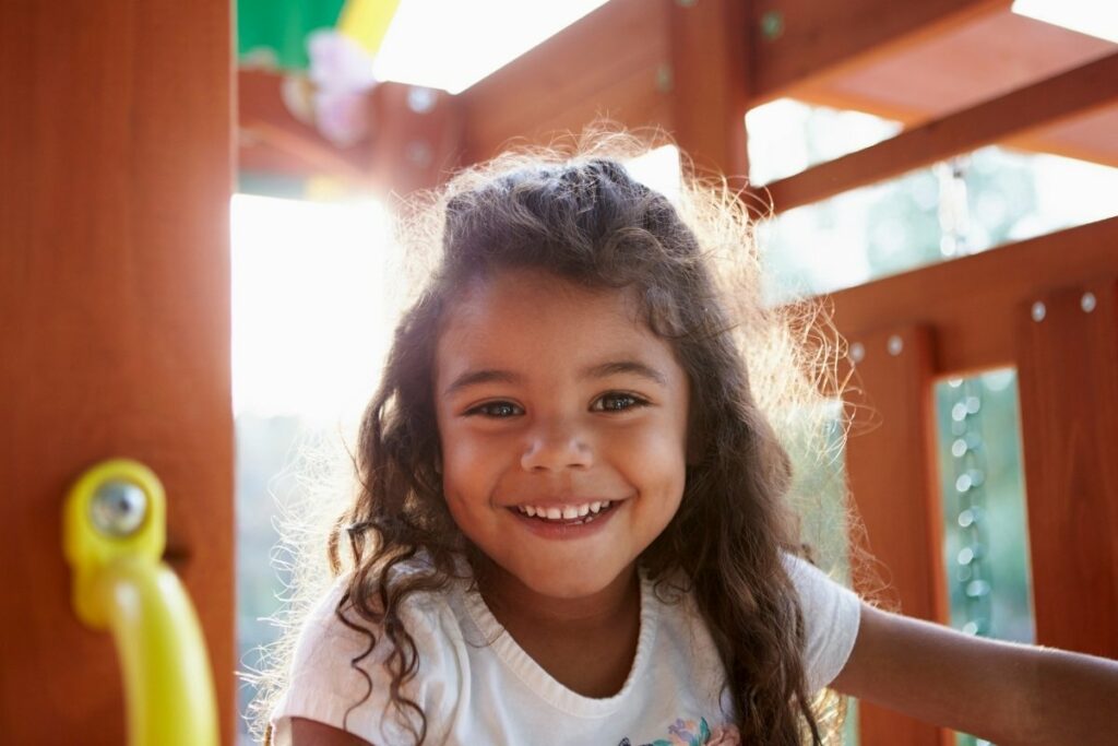 protective dental sealants little girl smiling